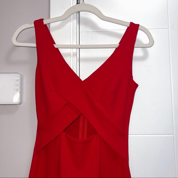 Dynamite red midi dress sz xs - Picture 3 of 5